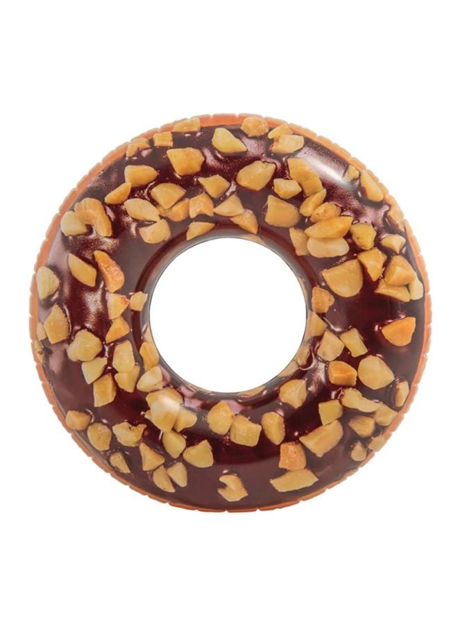انتكس عوّامة حمام سباحة على شكل دونات بالشوكولاته والمكسرات 114سم - Image 3