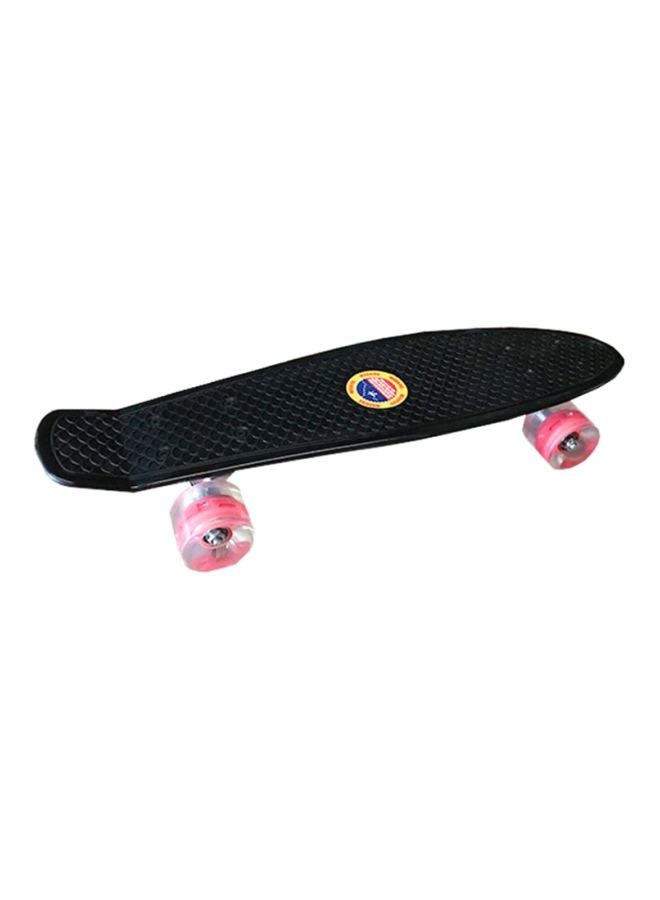 Cool Baby Classic Lightweight Skateboard With Flash Light  Black For Kids And Adults 56x10x15cm - Image 1