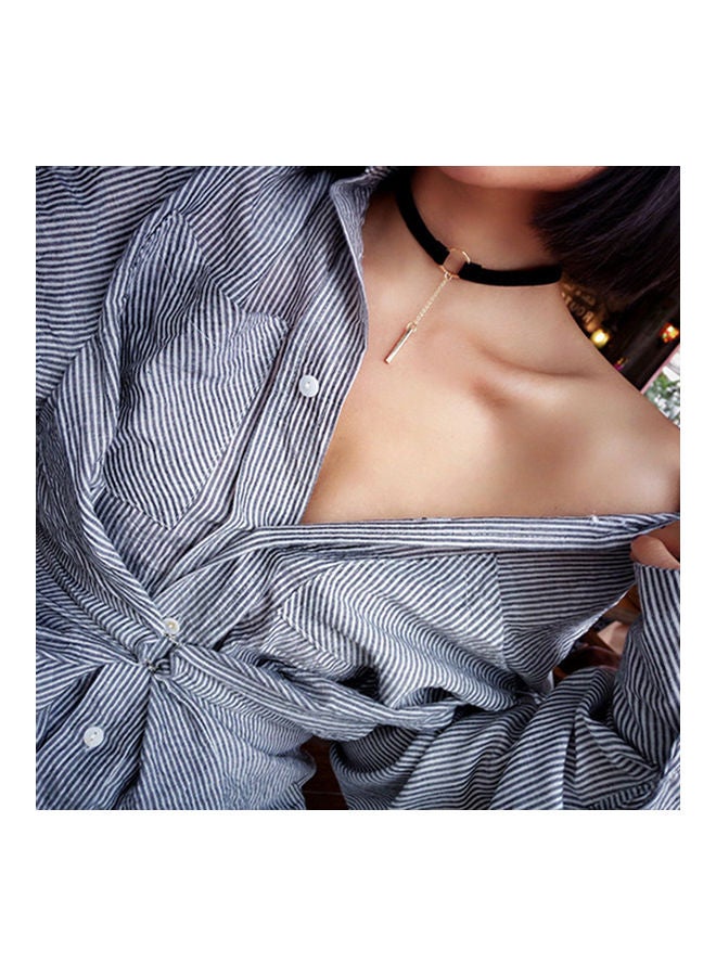 Geometric Pendant Short Clavicle Necklace - Image 5
