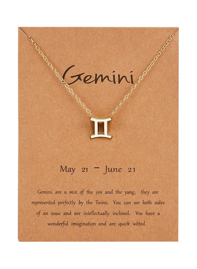 Gemini Symbol Pendant Necklace - Image 1