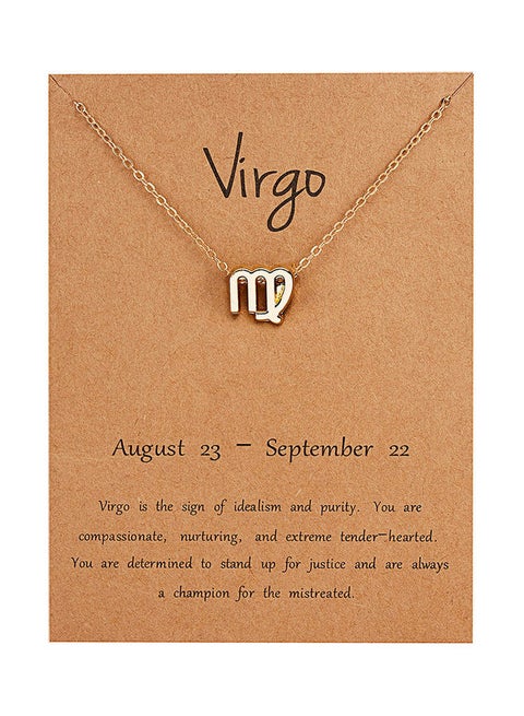Virgo Symbol Pendant Necklace