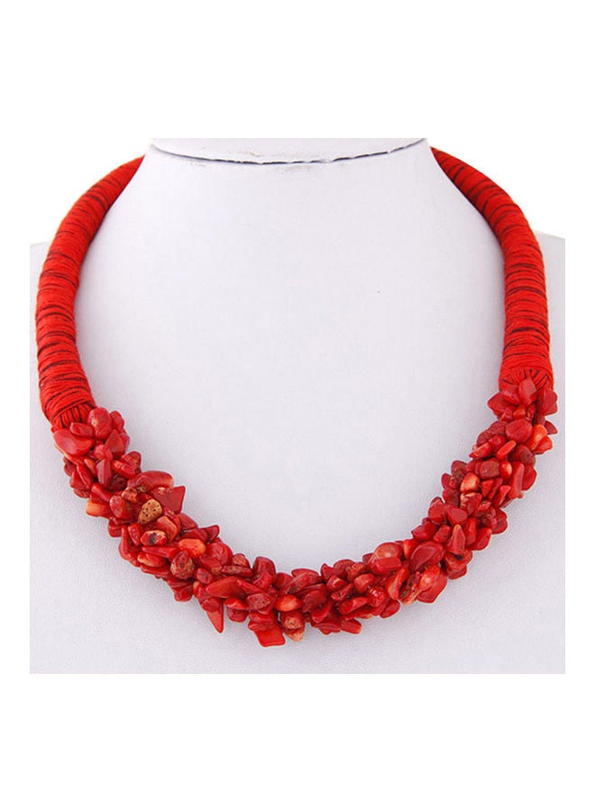 Bohemian Stone Detail Necklace - Image 1