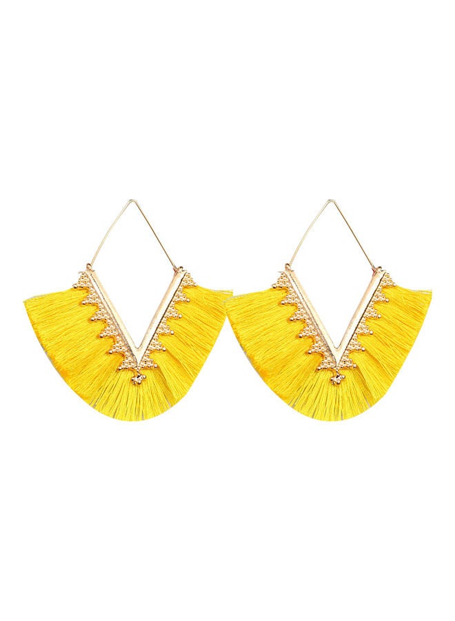 V Tassel Dangle Earrings