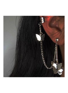 Alloy Butterfly Chain Ear Cuff