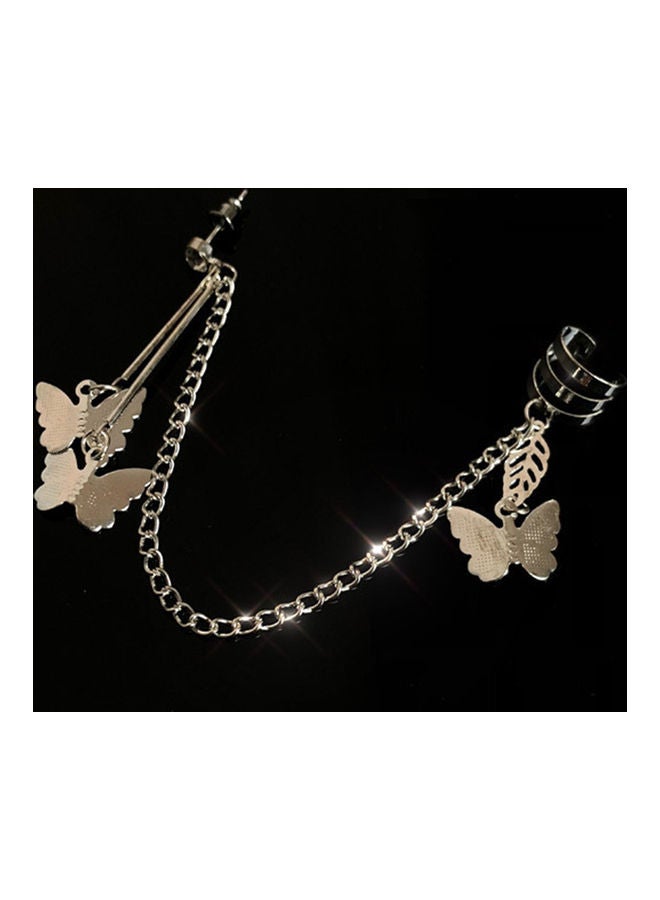 Generic - Alloy Butterfly Chain Ear Cuff - Image 1