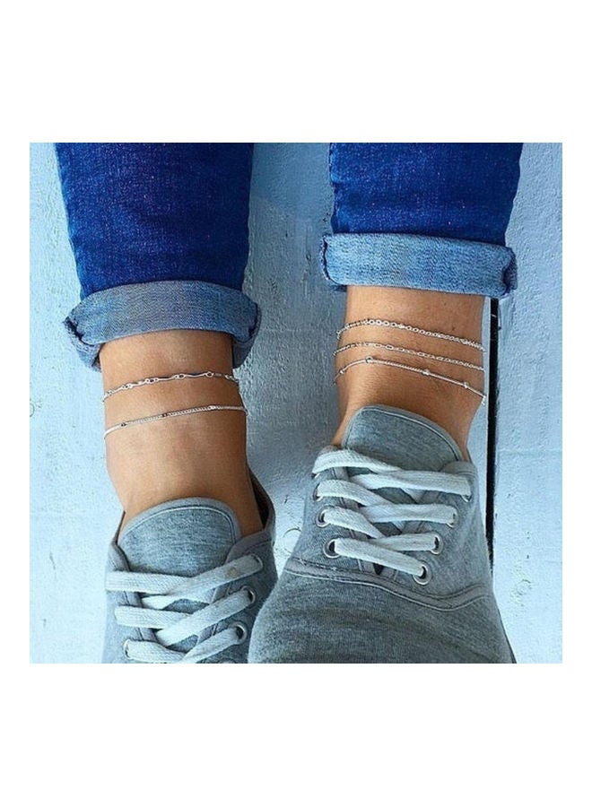 Generic - 5-Piece Beads Charm Chain Anklet - Image 1