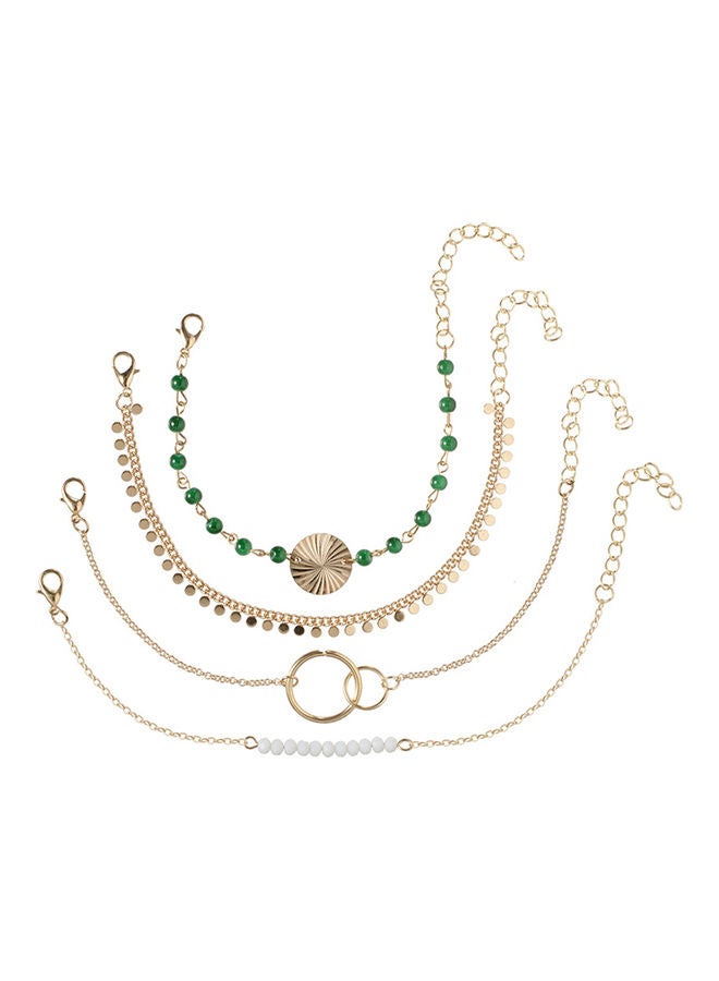 4-Piece Beads Sequins Charm Chain Bracelet  - Image 4