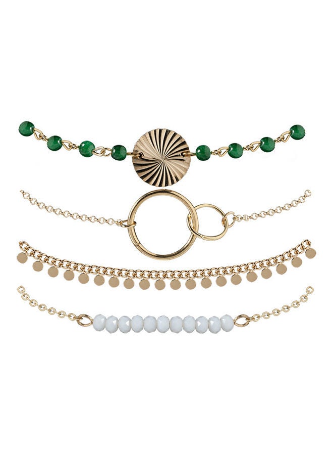 4-Piece Beads Sequins Charm Chain Bracelet  - Image 5