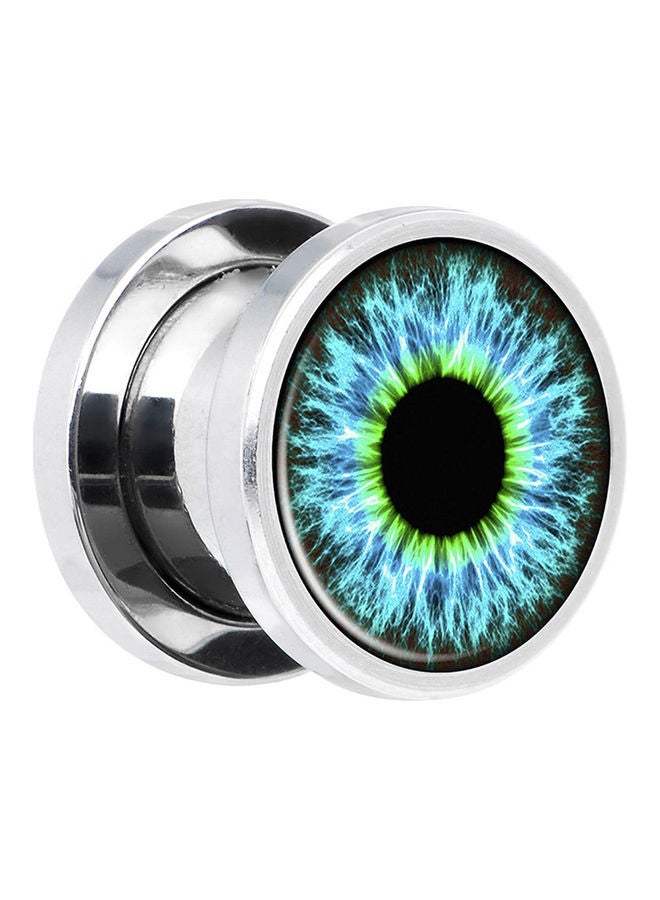 Enameled Eyeball Design Ear Plug  - Image 1