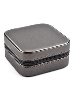 Generic Faux Leather Zip Jewelry Box 