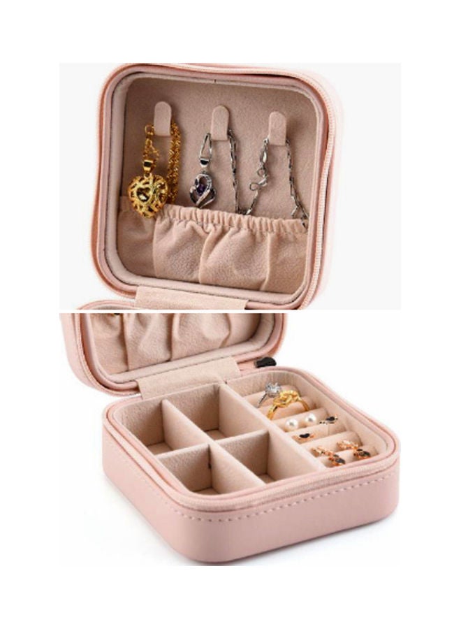 Generic - Faux Leather Zip Jewelry Box - Image 1