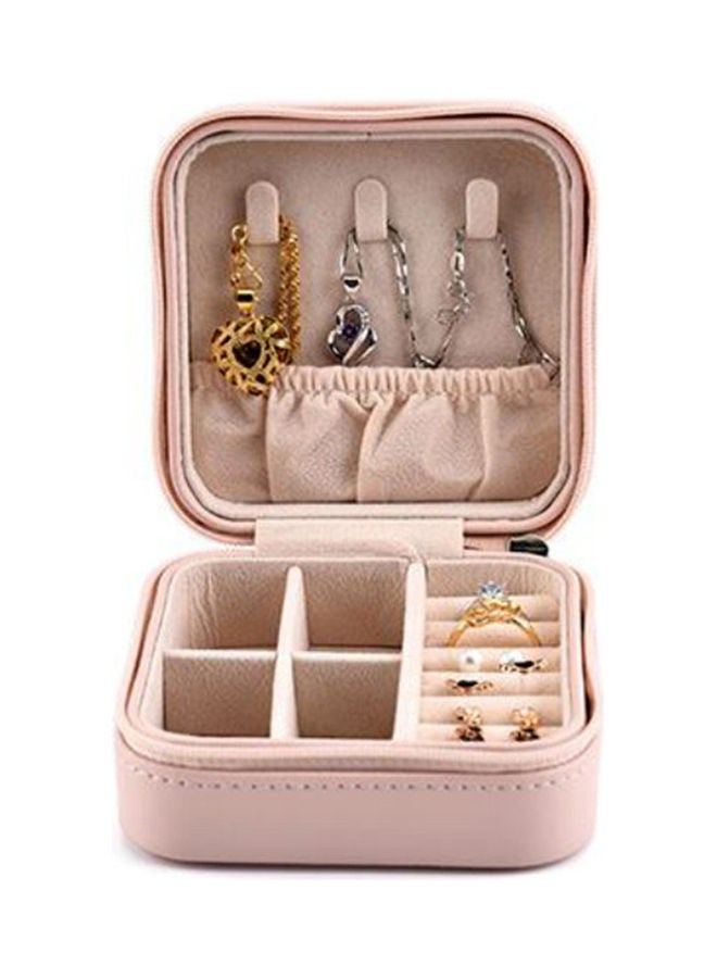 Generic - Faux Leather Zip Jewelry Box - Image 1