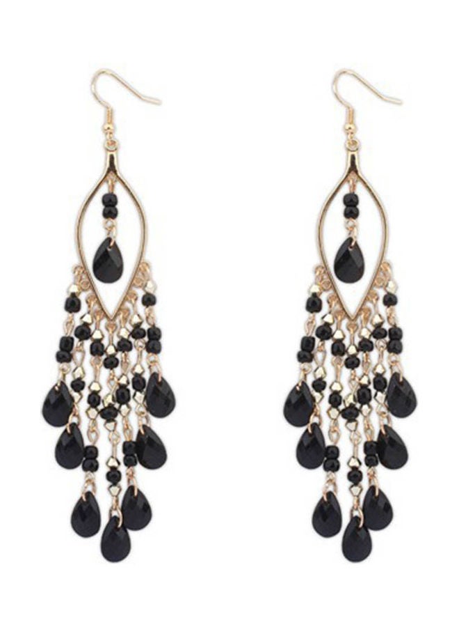 Generic - Rhinestone Tassel Earrings - Image 1