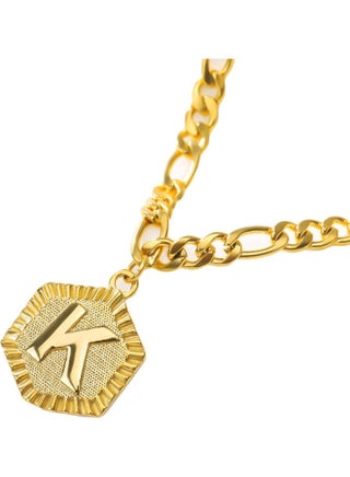 K Letter Design Charm Chain Anklet - v1608401631/N43184434A_1