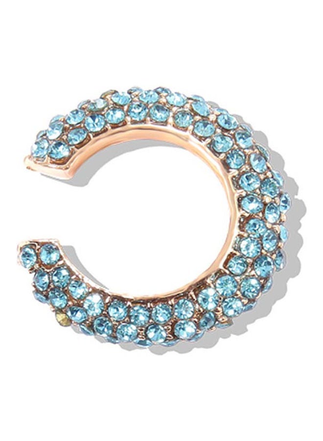 Rhinestone Studded C Shaped Ear Cuff