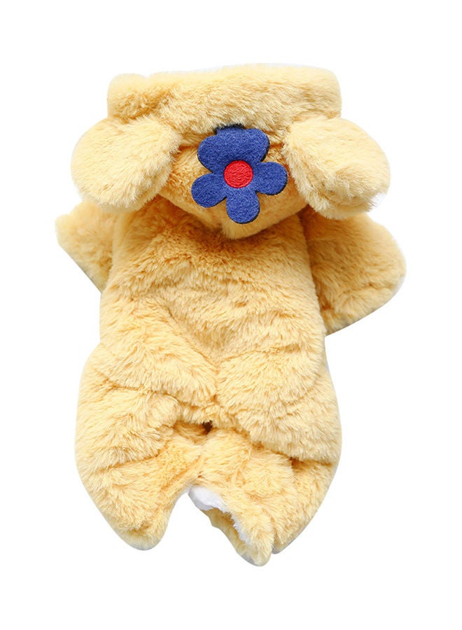 جاكيت لتدفئة الحيوانات الأليفة لفصلي الشتاء والخريف بيج 42x30x5سم - Image 1