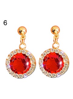 Rhinestone Studded Dangle Earrings