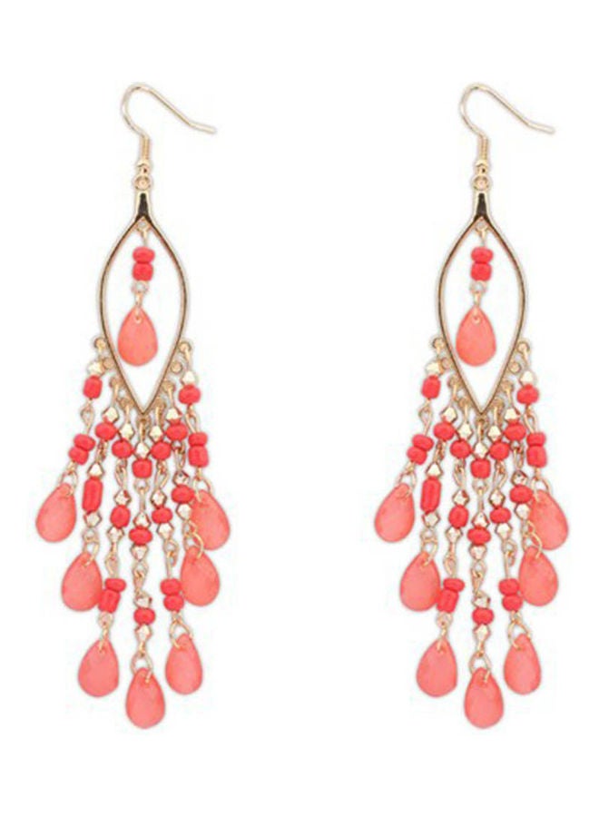 Generic - Rhinestone Tassel Earrings - Image 1