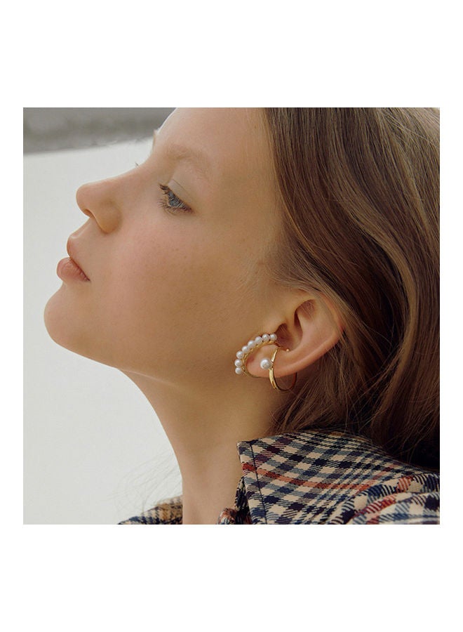Generic - Faux Pearl Ear Cuffs Clip On Earrings - Image 1