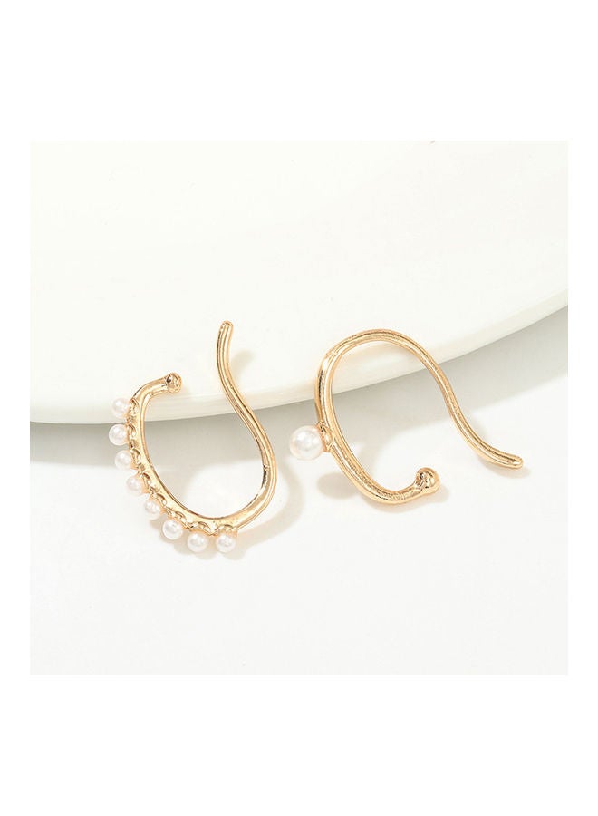 Generic - Faux Pearl Ear Cuffs Clip On Earrings - Image 1