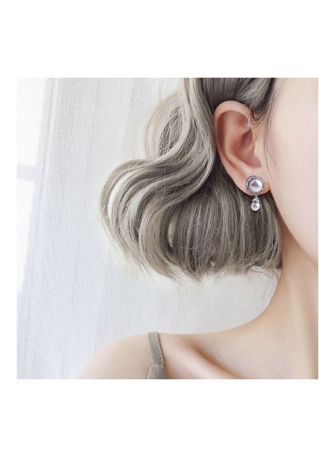 Flower Faux Pearl Dangle Ear Tunnel Expander Plug - Image 3