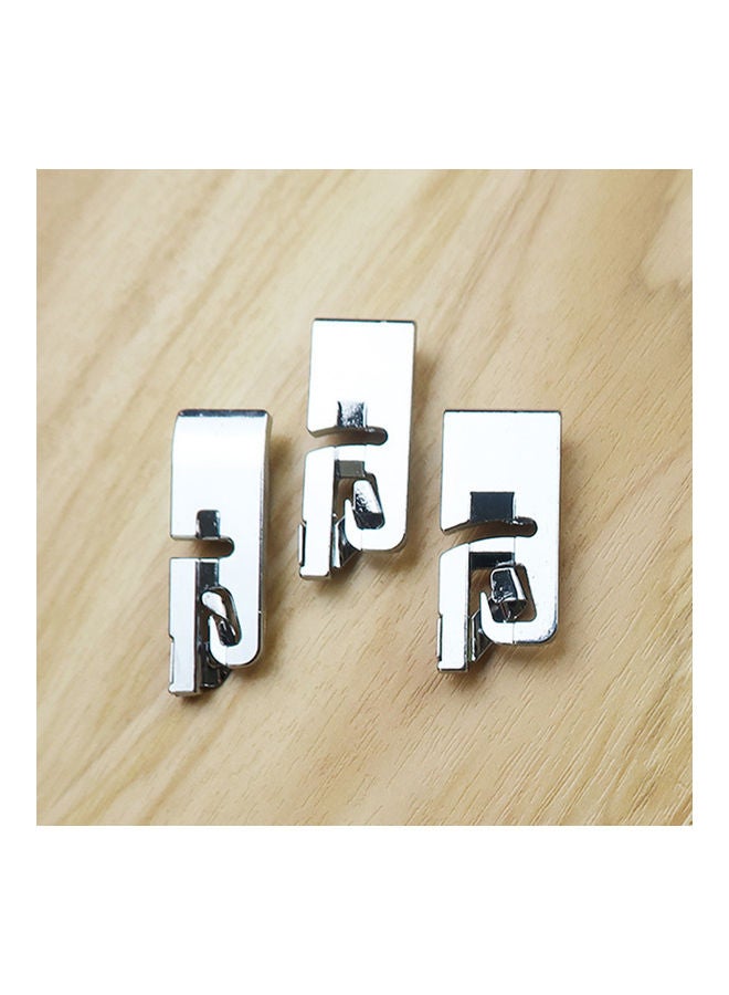 3-Piece Sewing Machine Presser Foot Tools Silver - Image 3