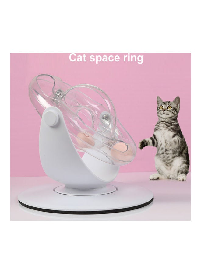 لعبة متاهة قابلة للدوران بزاوية 360 درجة شفاف/ أبيض 26x27x5سم - Image 4