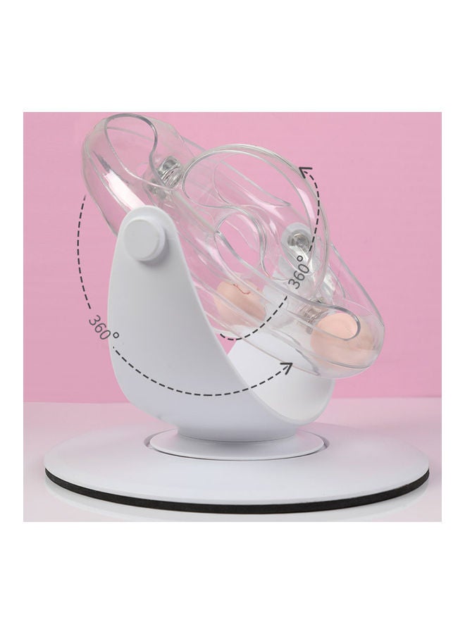 لعبة متاهة قابلة للدوران بزاوية 360 درجة شفاف/ أبيض 26x27x5سم - Image 5