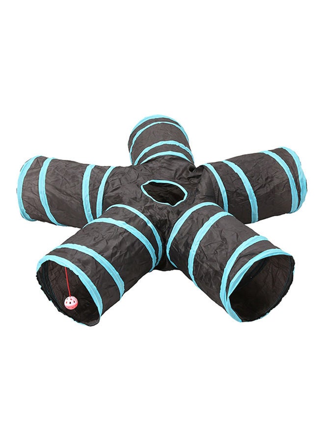 لعبة أنبوب نفق قابل للطي ب5 اتجاهات الأسود / الأزرق 25x110x25سم - Image 1