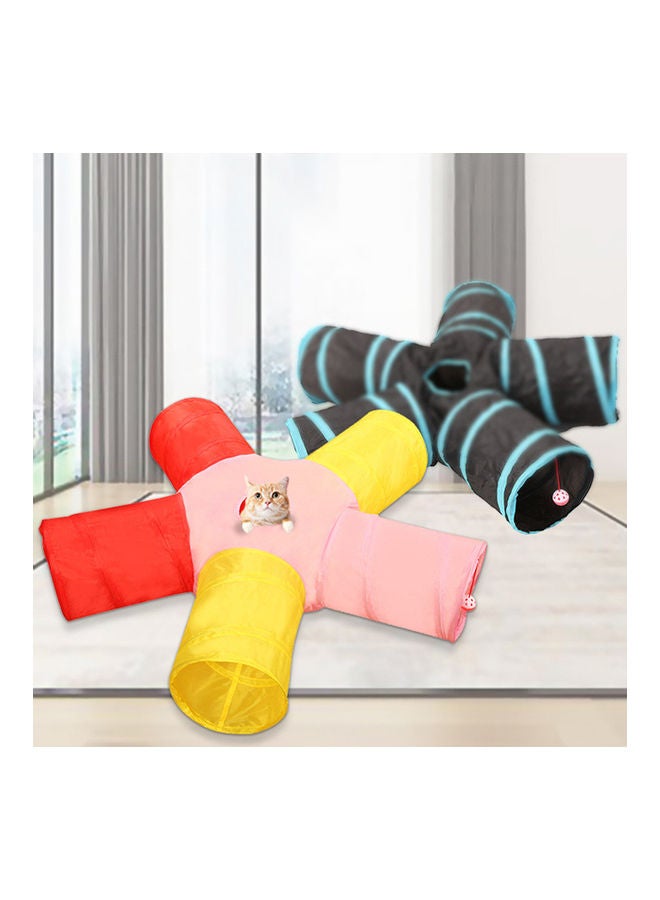 لعبة أنبوب نفق قابل للطي ب5 اتجاهات الأسود / الأزرق 25x110x25سم - Image 2