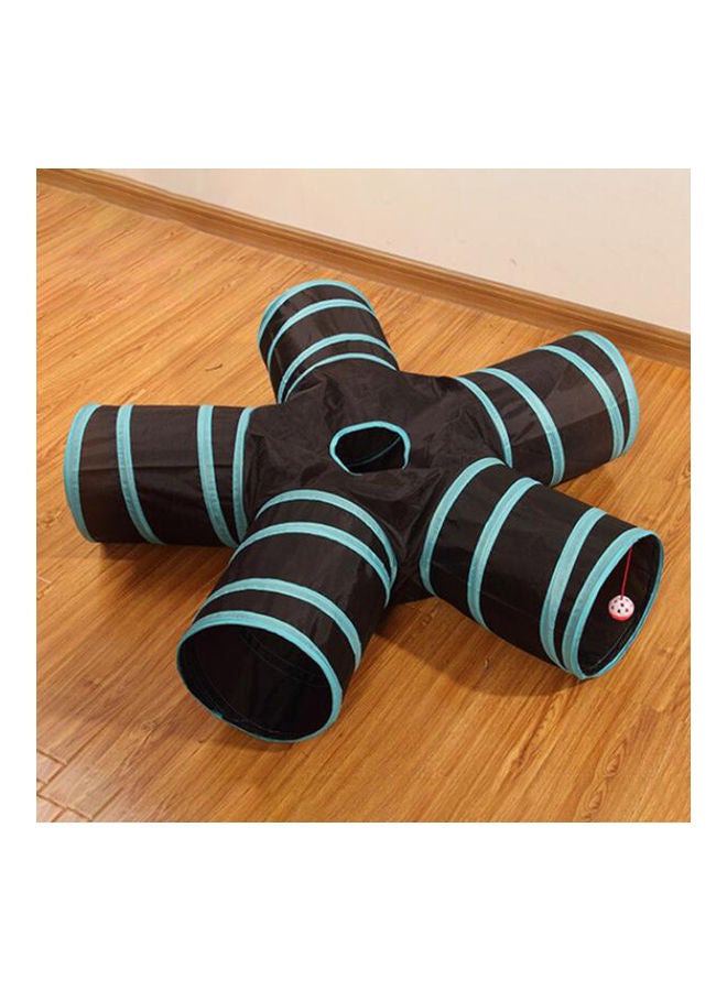 لعبة أنبوب نفق قابل للطي ب5 اتجاهات الأسود / الأزرق 25x110x25سم - Image 4