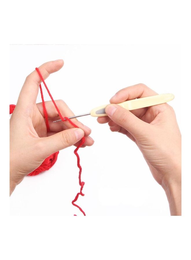 Generic - 8-Piece Sweater Scarf Knitting Needles Multicolour 14x8x0.5cm - Image 1