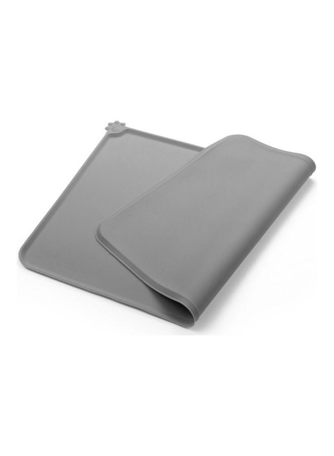 Waterproof Silicone Food Mat Grey 48x30x0.5cm