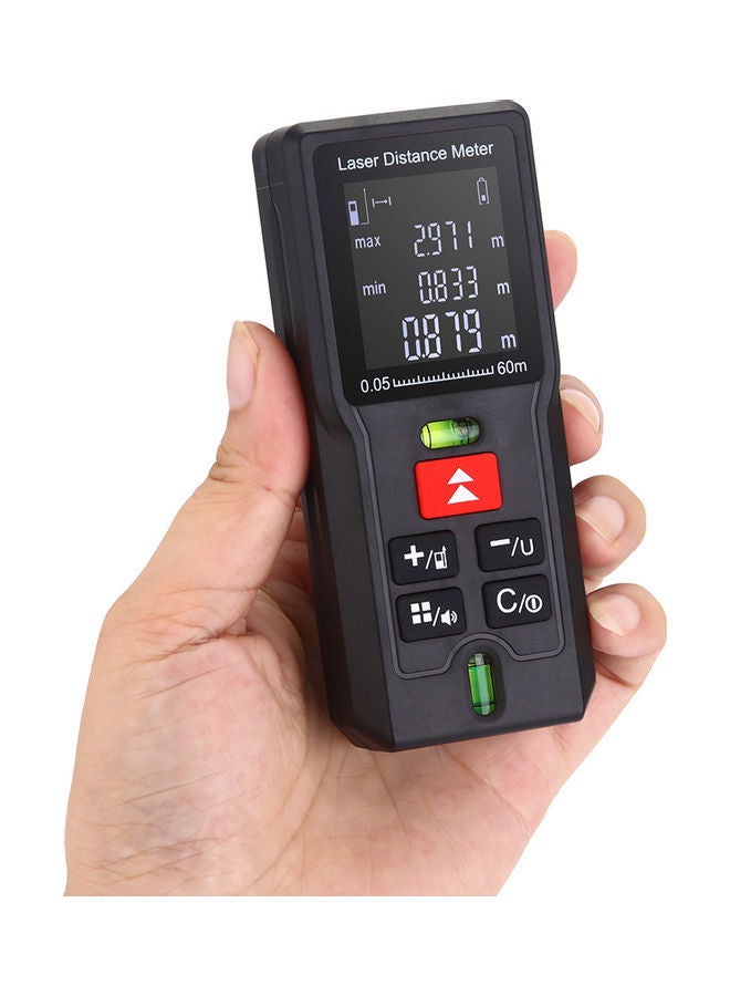80M Laser Distance Meter Black 20x10x20cm - Image 2