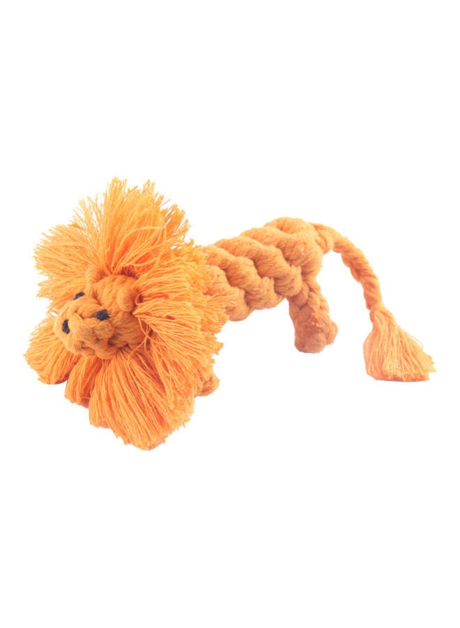 لعبة مضغ منسوجة على شكل أسد أصفر 15x6x3سم - Image 1