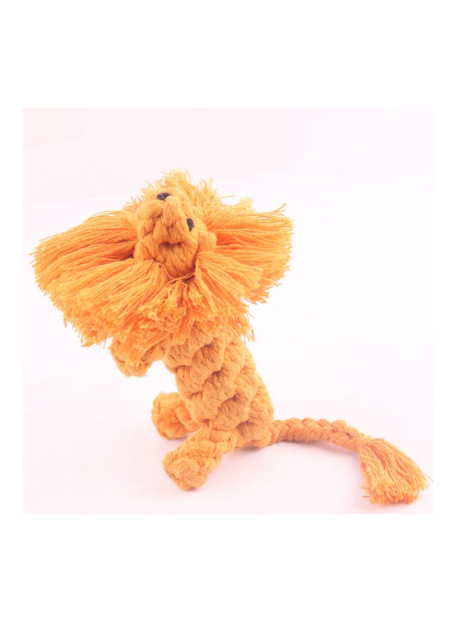 لعبة مضغ منسوجة على شكل أسد أصفر 15x6x3سم - Image 5
