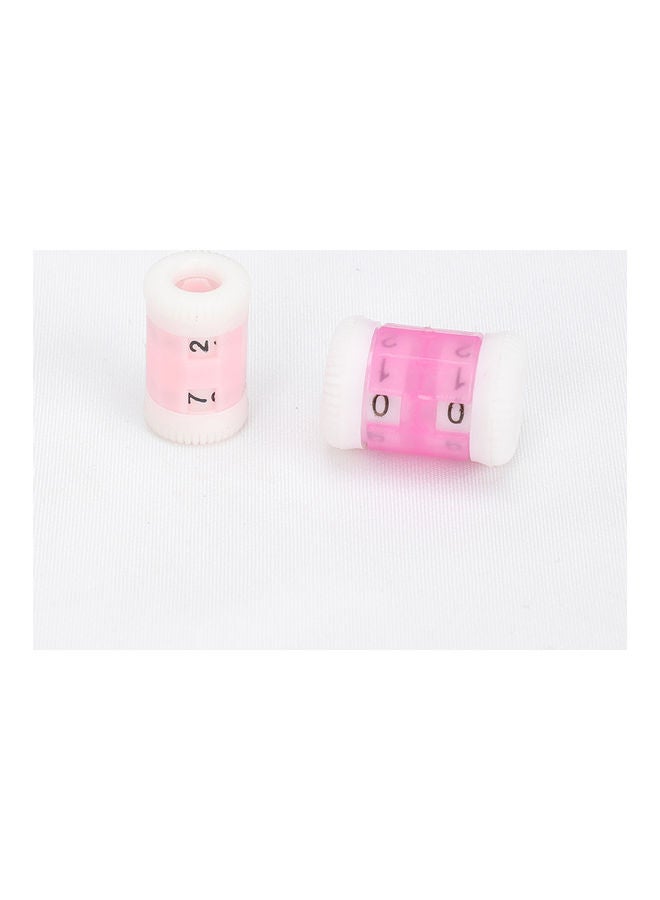 Anti-Slip Hooks Crochet Knitting Handle Needle Ruler With Marker Box Multicolour 14x6x3cm - Image 2