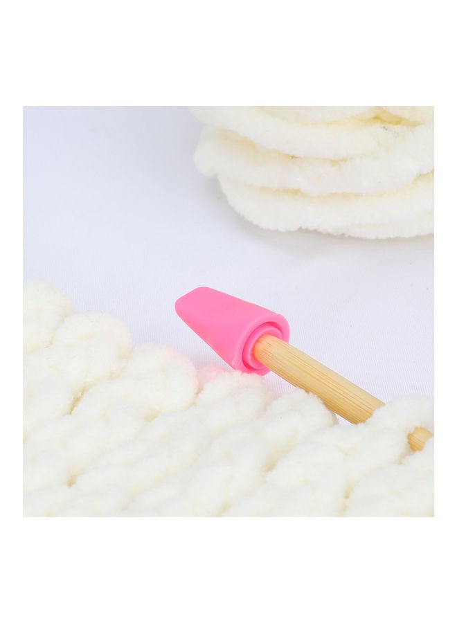 Anti-Slip Hooks Crochet Knitting Handle Needle Ruler With Marker Box Multicolour 14x6x3cm - Image 5