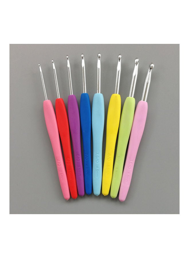 9-Piece Sweater Scarf Knitting Sewing Needles Multicolour 14x5x5cm - Image 3