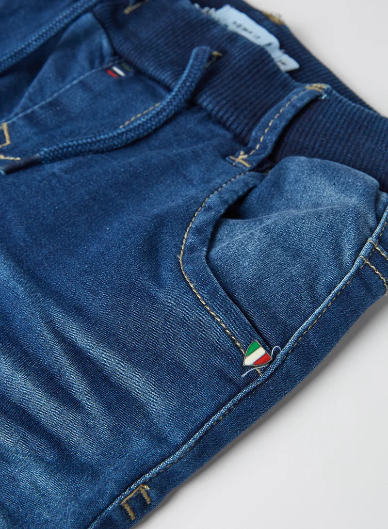 NAME IT Elasticated Waist Jogger Medium Blue Denim