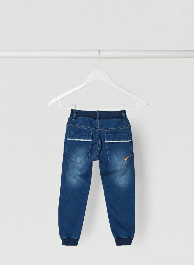 NAME IT Elasticated Waist Jogger Medium Blue Denim