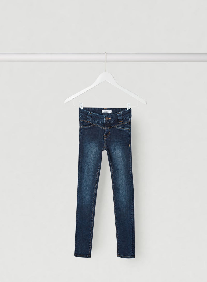 NAME IT - Skinny Fit Jeans Dark Blue Denim - Image 1