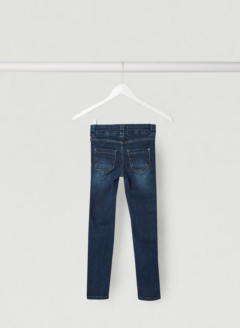 NAME IT - Skinny Fit Jeans Dark Blue Denim - Image 1