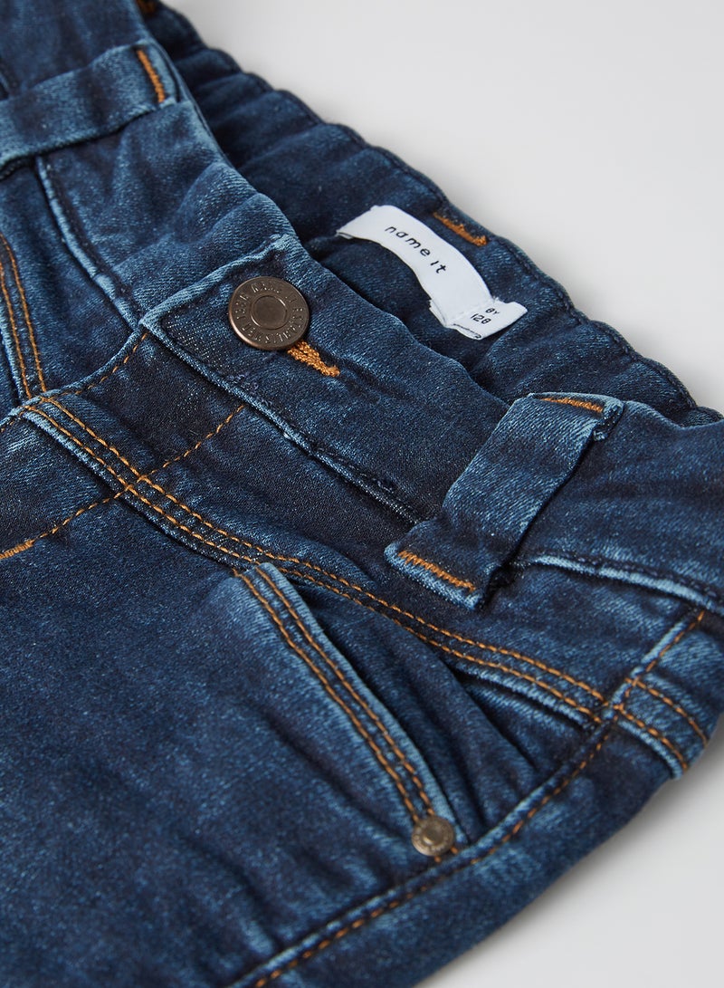 NAME IT - Skinny Fit Jeans Dark Blue Denim - Image 1