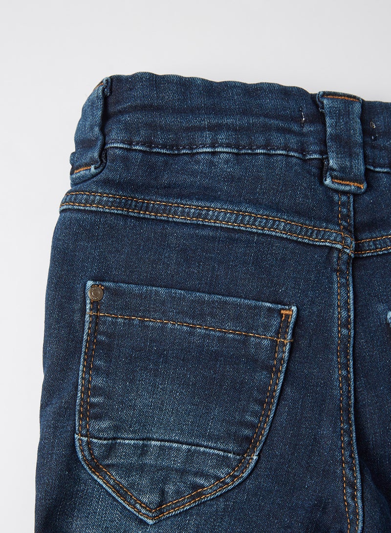 NAME IT - Skinny Fit Jeans Dark Blue Denim - Image 1