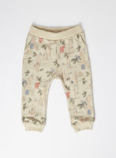 Stefan Newborn All Over Printed SweatPants Brown Rice