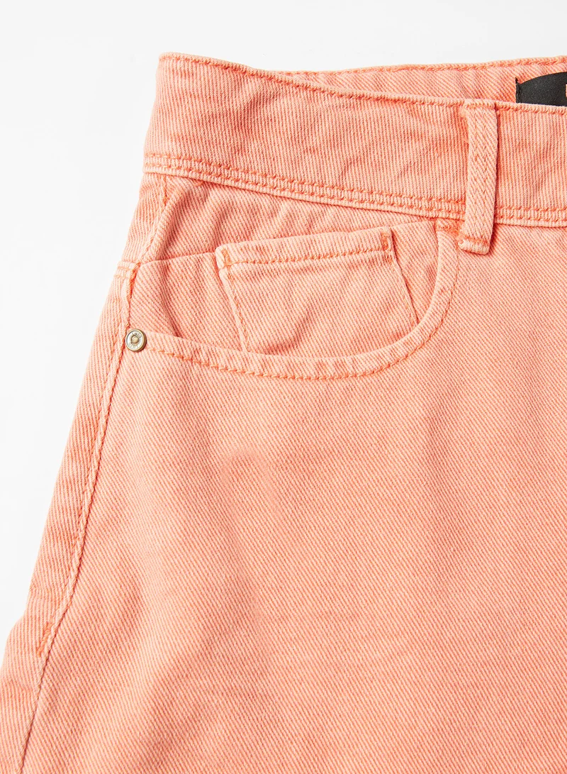 NAME IT High Waist Mom Fit Shorts Blooming Dahlia