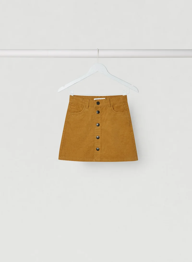 NAME IT Cord A-Shape Mini Skirt Medal Bronze