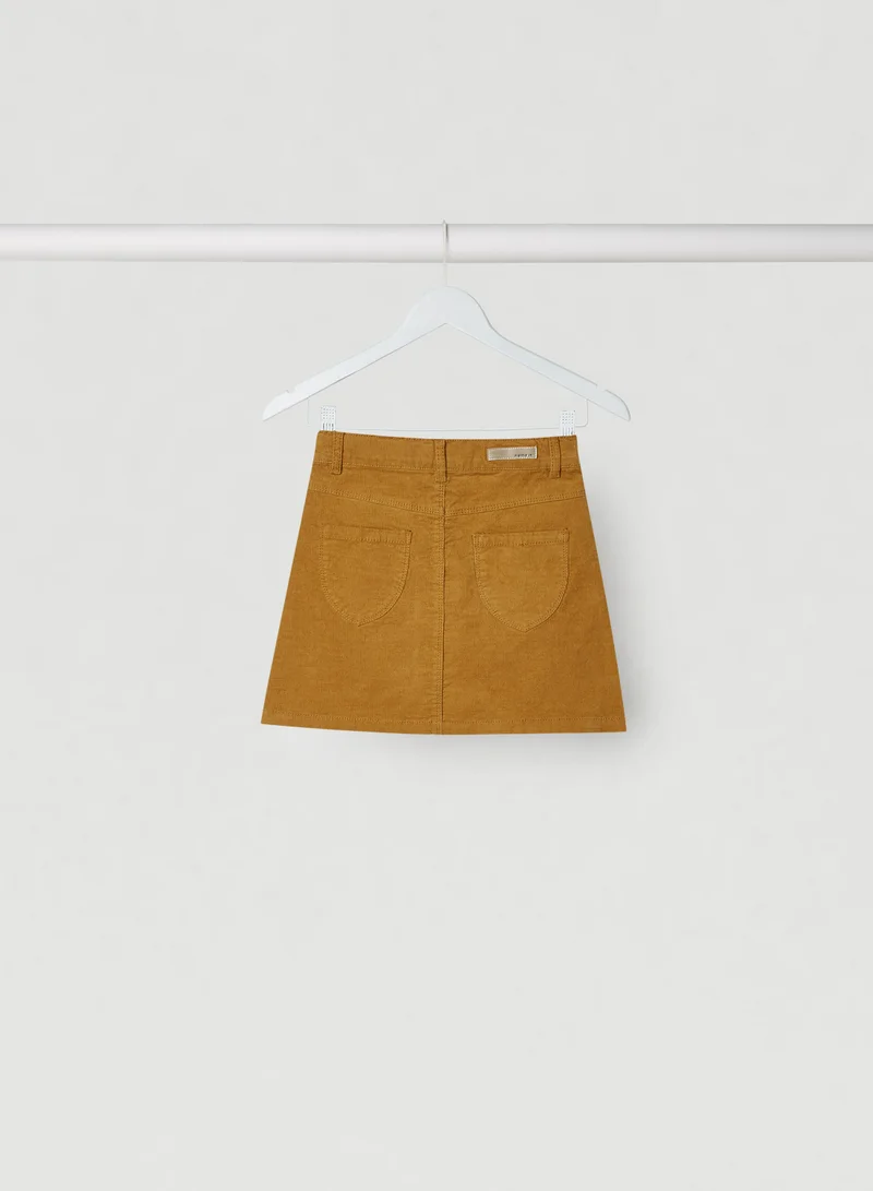 NAME IT Cord A-Shape Mini Skirt Medal Bronze