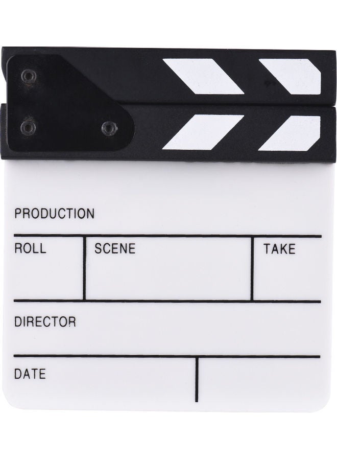 TV Film Director Clapper Board Slate White/Black  - Image 1